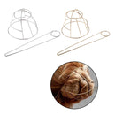 2Pcs Chic Womens Bun Holder Hair Slider Clip Hairpin Stick Hair Accessories