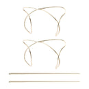 2x Women Hairpin Stick Pin Hair Slide Clip Bun Holder Hair Accessories