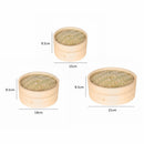 One Cage and One Cover Cooking Bamboo Steamer Fish Rice Vegetable Snack Bas K4C4