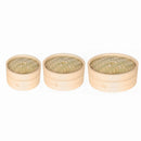 One Cage and One Cover Cooking Bamboo Steamer Fish Rice Vegetable Snack Bas K4C4