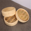 One Cage and One Cover Cooking Bamboo Steamer Fish Rice Vegetable Snack Bas K4C4
