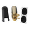 Soprano Saxophone Mouthpiece Plastic with Cap Metal Buckle Reeds Mouthpiece Patches Pads Cushions