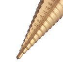 Drillpro 4-32mm Titanuim Coated HSS Step Drill Bit with Automatic Center Pin Punch