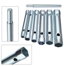 6PC 8-19mm Metric Tubular Box Wrench Set Tube Bar Spark-Plug Spanner Steel