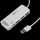 3 Port Usb 2.0 Hub External 7.1Ch Sound Card Headset Microphone Adapter For