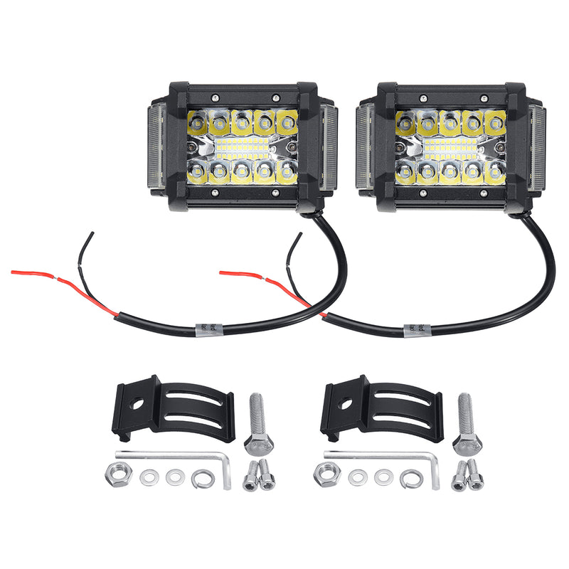 10V-32V 3.5 Inch 36W 36 LED Work Light Headlights Bar Combo Driving Lamp Offroad SUV ATV UTV 4WD Waterproof