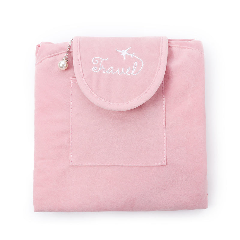 Oxford Cloth Velvet Lazy Bundle Mouth Drawstring Cosmetic Bag Large Capacity Wash Bag