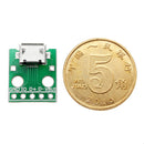30pcs Micro USB To Dip Female Socket B Type Microphone 5P Patch To Dip With Soldering Adapter Board