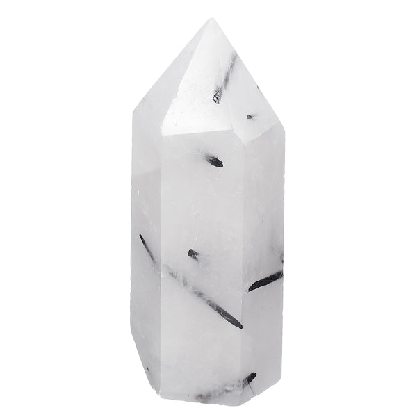 Natural White Black Natural Quartz Crystals Point Healing Rock Stone Gifts Home Decorations