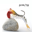 1Pcs Soft Shrimp Fishing Lures Artificial Shrimp Baits 7g/5cm Soft Lure Bio