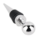 Wine Caddy Stainless Steel Wine Bottle Stoppers Decorative Chrome Ball Desi Z7L9