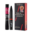 Black Silk Mascara Makeup Set Eyelashes Extension Lengthening Volume 3D Fiber Waterproof