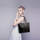 Women Handbags Makeup Bag Ladies Hand Bag For Women Solid Shoulder Bag Leat