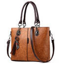 Women Handbags Makeup Bag Ladies Hand Bag For Women Solid Shoulder Bag Leat