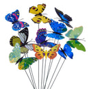 20 Pieces Garden Butterflies Stakes And 4 Pieces Dragonflies Stakes Garden  U6G7