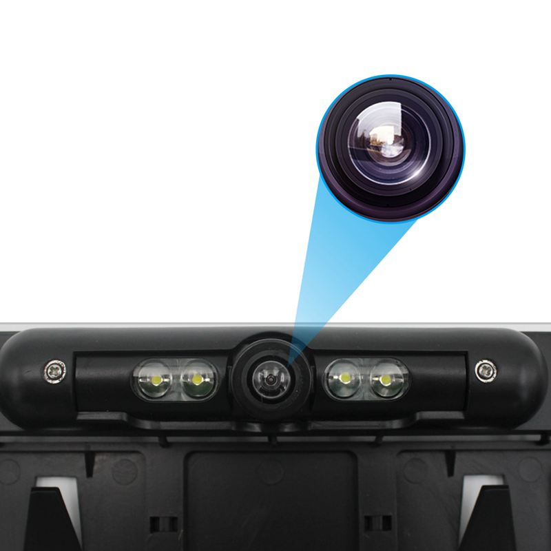 Eu License Plate Frame Hd Rear View Camera Infrared Light C8J5