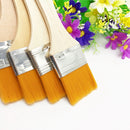 12 Pcs Wooden Oil Painting Brushes Set Artist Acrylic Watercolor Paint Tool F7Z7