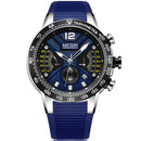 MEGIR 2106G Sport Chronograph Luminous Waterproof Men Wrist Watch Silicone Strap Quartz Watch