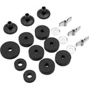 18 Pieces Cymbal Replacement Accessories Cymbal Felts Hi-Hat Clutch Felt Hi U5L6