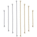 12 Pcs Stainless Steel Necklace Extender Bracelet Extender Extender Chain SeS3T3