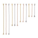 12 Pcs Stainless Steel Necklace Extender Bracelet Extender Extender Chain SeS3T3