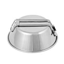 Portable Outdoor Folding Bowls Stainless Steel Plate Camping Cookware Food