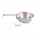 Portable Outdoor Folding Bowls Stainless Steel Plate Camping Cookware Food