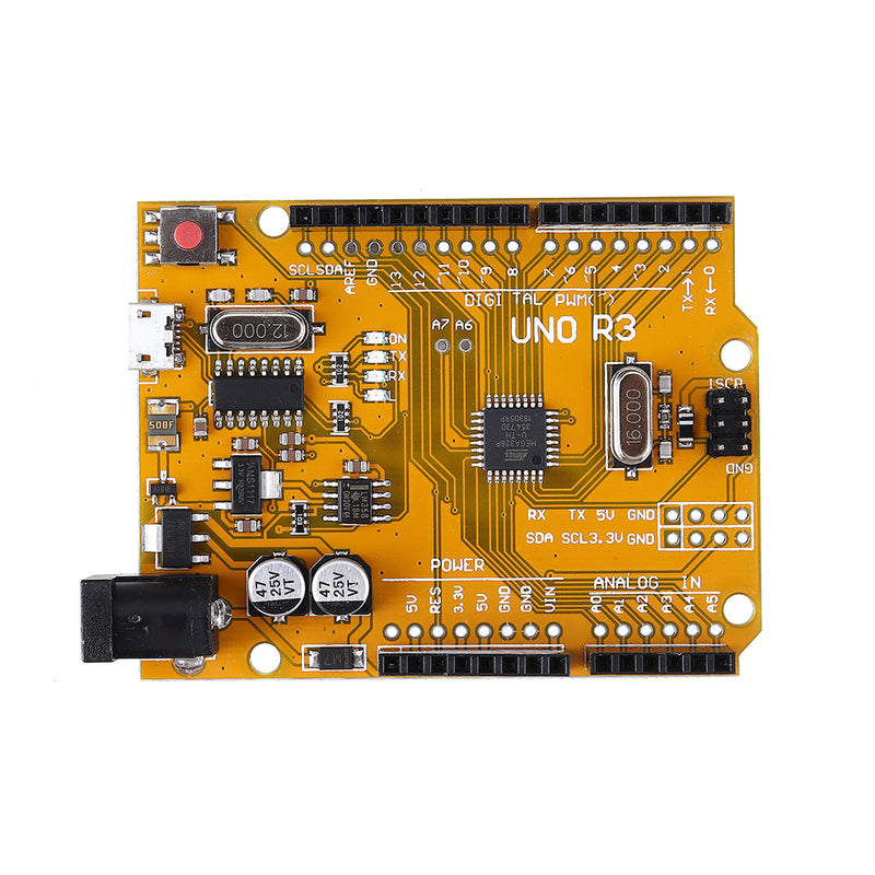 5pcs ATmega328P UNO R3 Development Board Improved Version Enhanced SCM Yellow Module For
