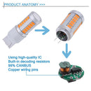 7440, T20 Led Bulbs Amber Yellow 900 Lumens Super Bright Turn Signals Light D6A8