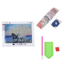 1X(Full Drill Square Diamond 5D Diy Diamond Painting"Run The Horse"Diamond