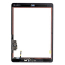For Ipad 5 Gen A1822 A1823 Press Screen Digitizer Glass Home Button Black +