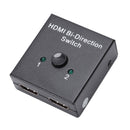 2-In-1 Hdmi Ab Switch Bidirectional Switcher,Hdmi 2.0,10.2Gbps Transmission J6B8