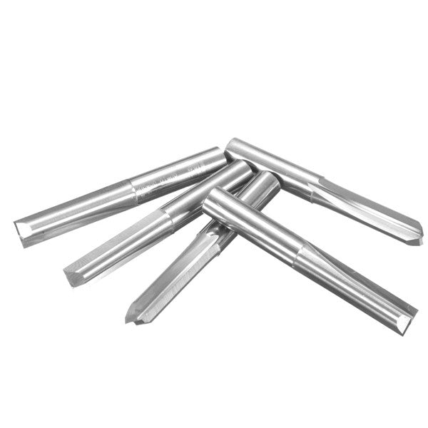 5pcs 6x22mm Double Flute Straight Slot CNC Router Bits Set Milling Cutter