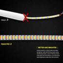30CM Ultrafine Led Strip Tube Flexible Waterproof Daytime Running Light Whi