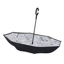 Newspaper Folding Reverse Umbrella Double Layer Inverted Windproof Rain Car