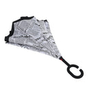 Newspaper Folding Reverse Umbrella Double Layer Inverted Windproof Rain Car