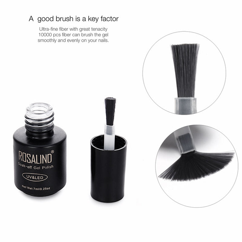 Rosalind Gel Nails Rainbow Gel Polish Varnish 7Ml Uv Hybrid Long-Lasting So G8E1