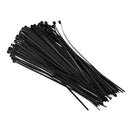 100x Strong Quality Black Cable Ties 100Mm x 2.5Mm-Heavy Duty Heat & Cold R