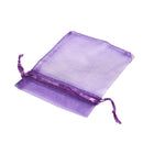 10 Pack Beautiful Dark Purple Organza Gift and Favour Bags 7Cm x 9Cm U7P5