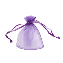10 Pack Beautiful Dark Purple Organza Gift and Favour Bags 7Cm x 9Cm U7P5