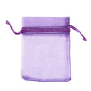 10 Pack Beautiful Dark Purple Organza Gift and Favour Bags 7Cm x 9Cm U7P5