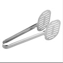 Stainless Steel Turner Tongs Kitchen Double Spatula Bread and Burger Tongs  Q2L2