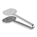 Stainless Steel Turner Tongs Kitchen Double Spatula Bread and Burger Tongs  Q2L2