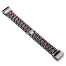 Rhinestone Watch Band Metal Stainless Steel Strap Bracelet Replacement for Fitbit Charge 2