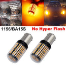 2Pcs Super Bright No Hyper Flash 1156 Canbus Car Led Light Ba15S P21W 144Sm Y7R1