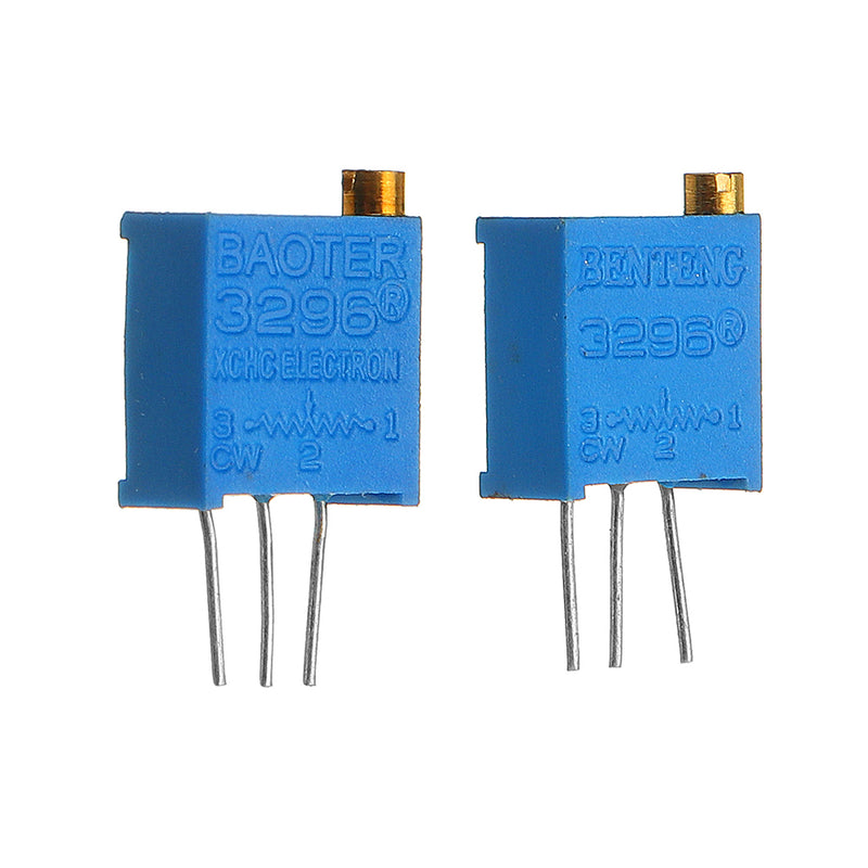 65Pcs 100R-1M 3296 Potentiometer Package 3296W Potentiometer Adjustable Resistor