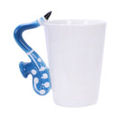Saxophone Ceramic Coffee Mugs Porcelain Milk Mug Tea Cups Music Notes Home