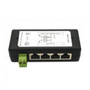 1X(4 Port Poe Injector Poe Power Adapter Ethernet Power Supply Pin 4,5(+)/7