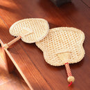 Pure Hand-Woven Wheat Straw Fan Old Man Summer Natural Hand Fan Decoration