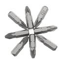 25pcs 25mm PZ2 Screwdriver Bits Set Hex Magnetic Power Tool